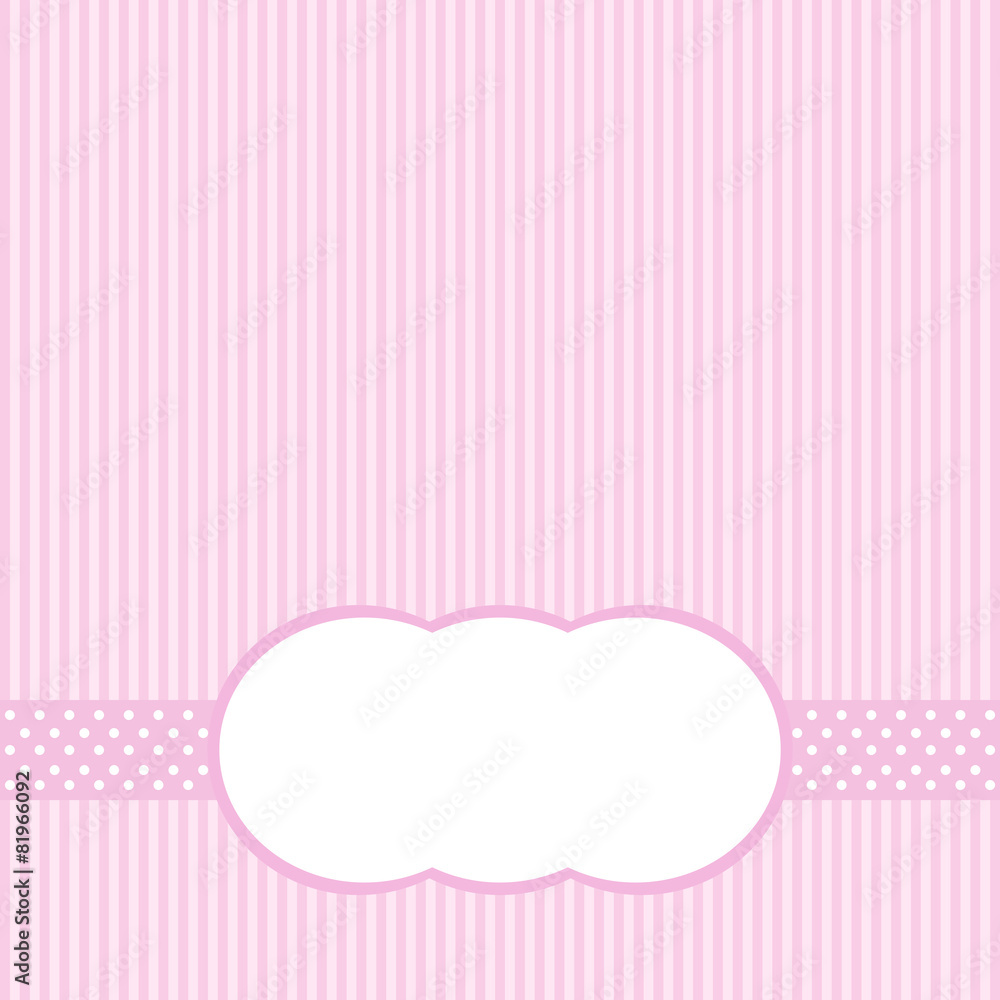 Pink retro Invitation Card