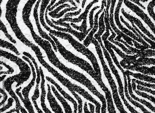 Low-poly Zebra Geometric Background
