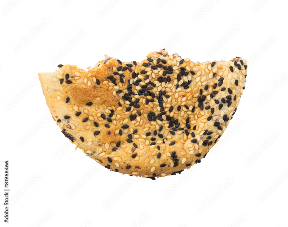 bitten red bean filled bread bitten red bean filled bread