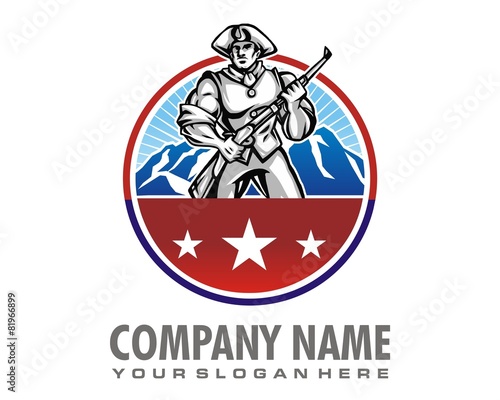 soldier logo image vector