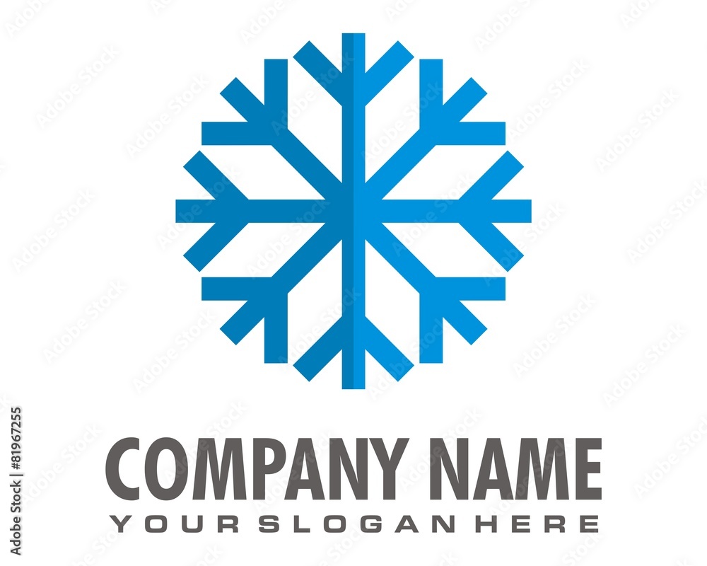 snowflakes logo image vector snowflakes logo image vector