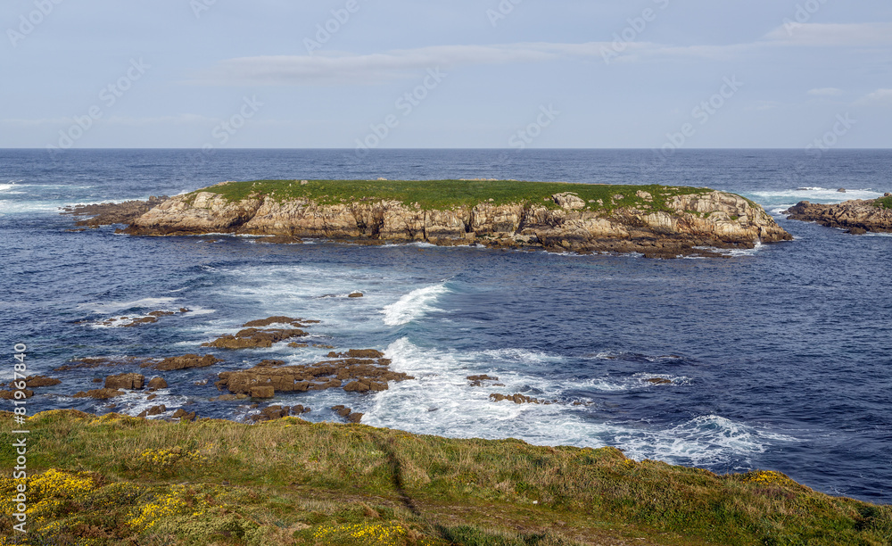 Atlantic Coast in Corunna Spain, Illa do Pe Atlantic Coast in Corunna Spain, Illa do Pe