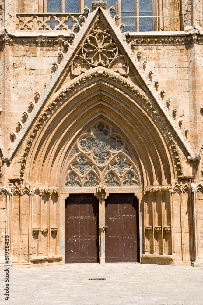 Entrance in Lala Mustafa Pasha Mosque, Famagusta