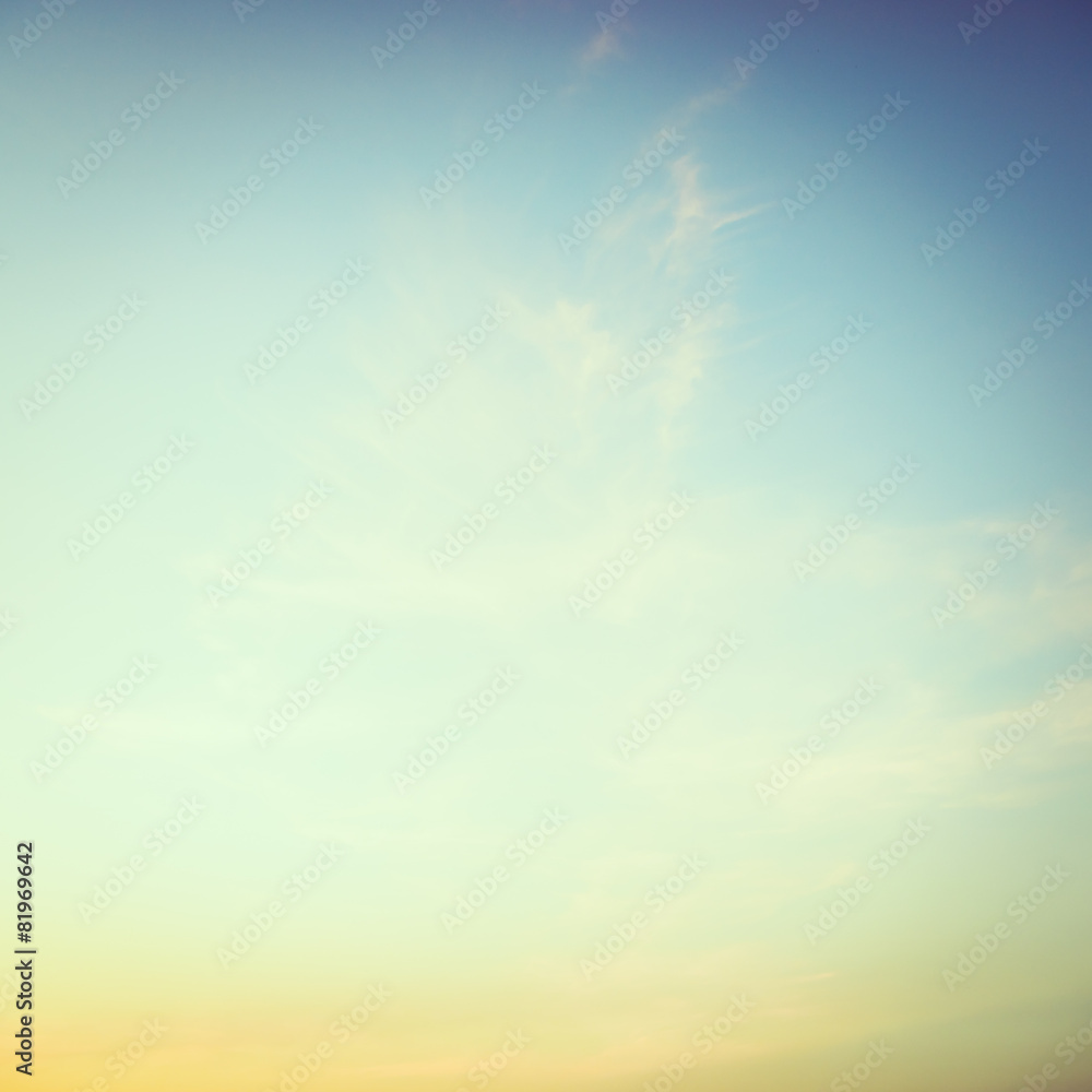 Fototapeta premium Vintage sky