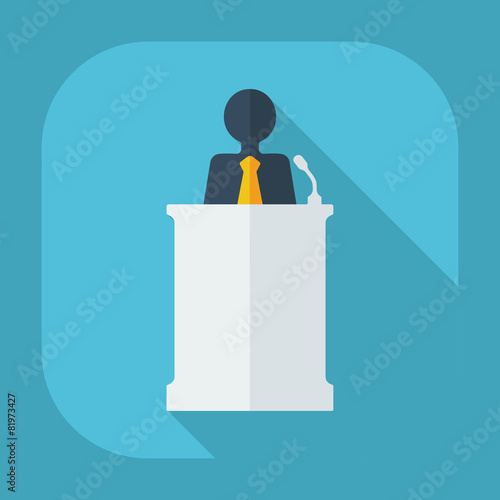 Flat modern design with shadow business icon