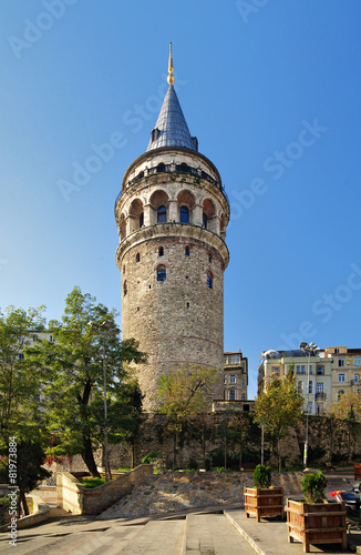 Galata Tower in Istanbul, Turkey