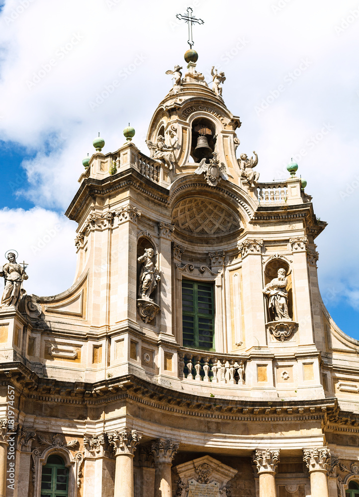 facade of Basilica della Collegiata, Catania