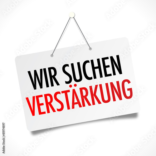 Wir suchen Verstärkung