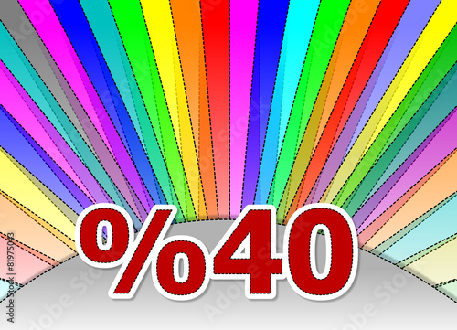 % 40 discount