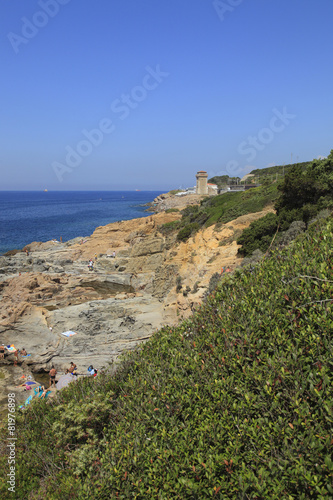 Toscana,il mare a Calafuria,Livorno. photo