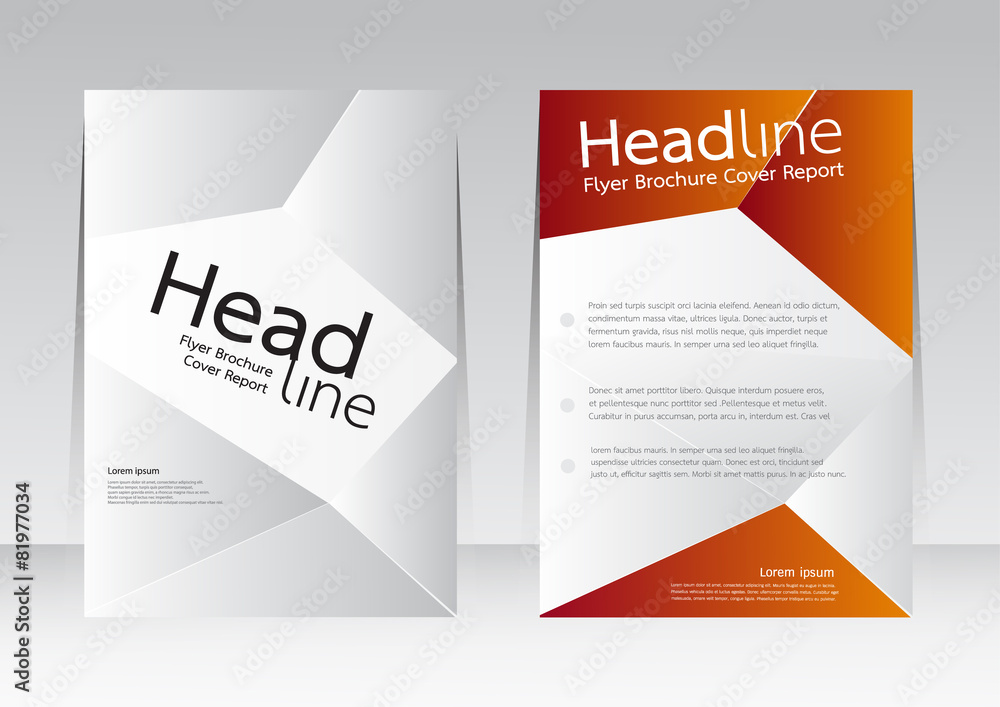 Fototapeta premium Vector design for Cover brochure flyer magazine in A4 size