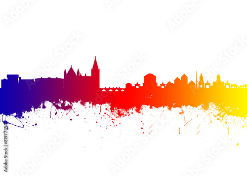 Photography Dublin City Skyline Silhouette