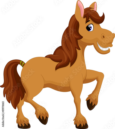 Cute horse cartoon