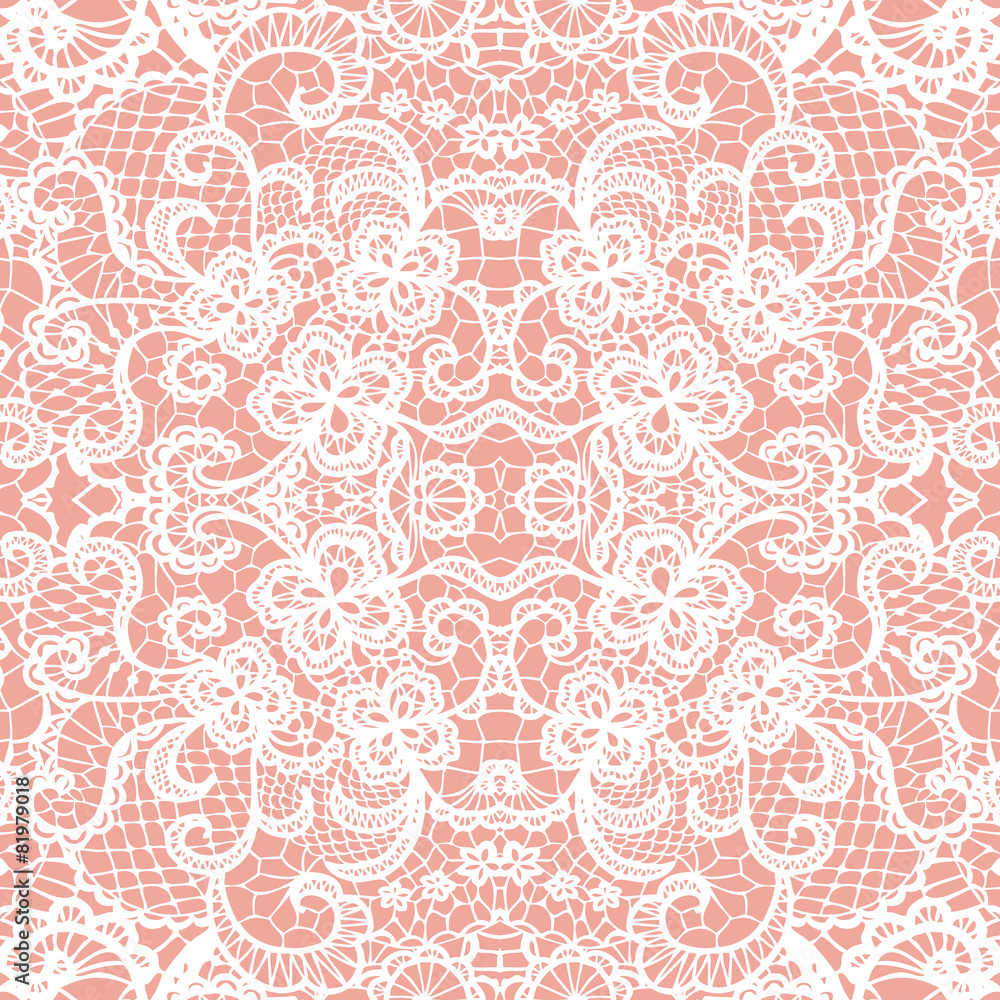 Lace seamless pattern with flowers Lace seamless pattern with flowers