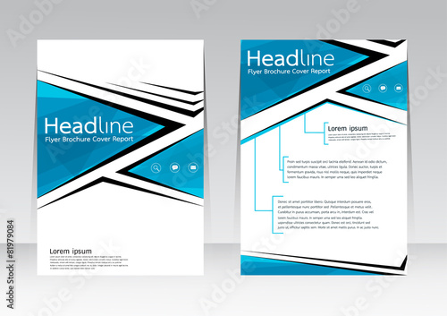 Vector design for Cover brochure flyer magazine in A4 size