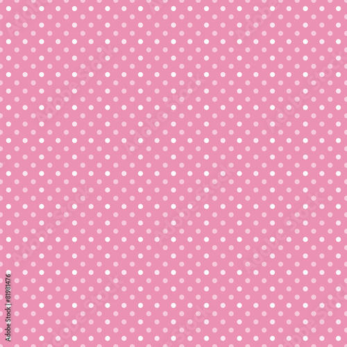 Vector Background # Medium Polka Dot Pattern, Pink