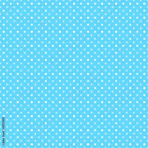 Vector Background # Medium Polka Dot Pattern, Light Blue