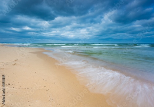 Beautiful view on Baltic sandy coast