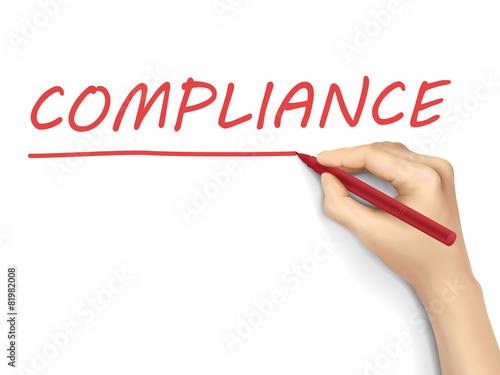 compliance written by 3d hand