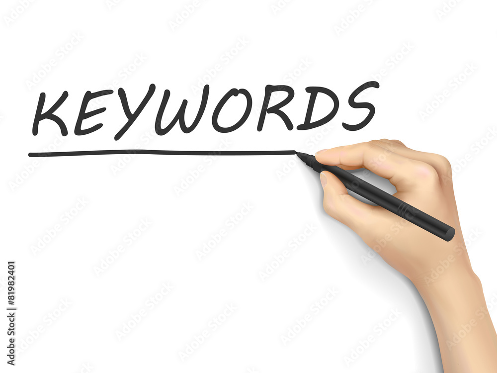 keywords word written by hand keywords word written by hand