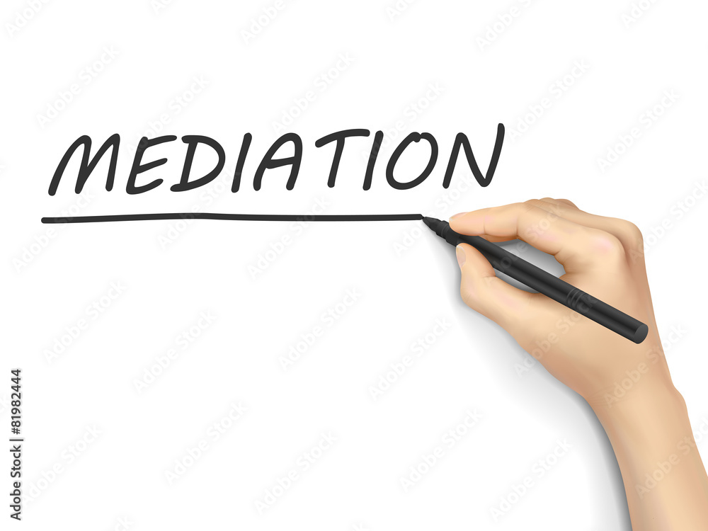 mediation word written by hand mediation word written by hand