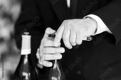 Champagne and glasses