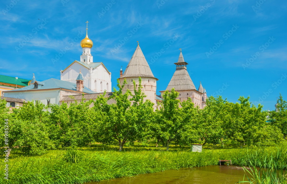 Apple garden in the Kremlin of Rostov the Great