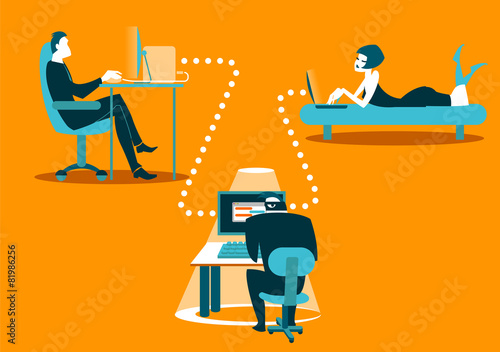 Unsafe correspondence. Information security. Carefully hacker!