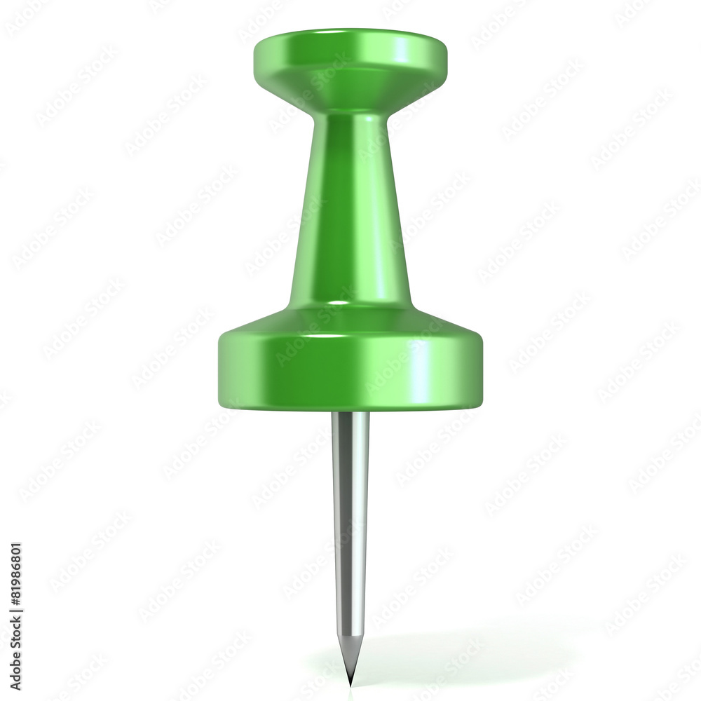 Green thumbtack Green thumbtack