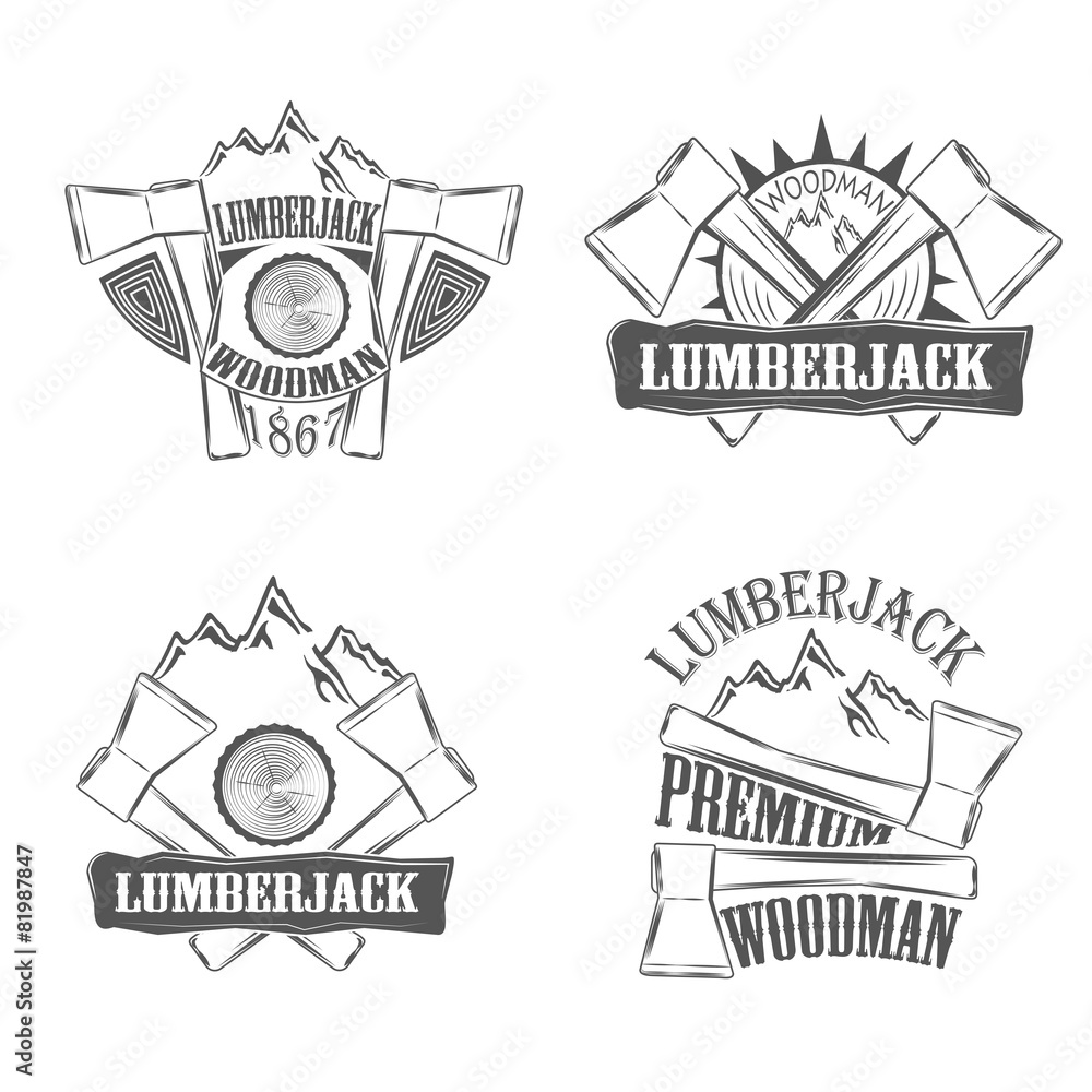 Set  lumberjack labels