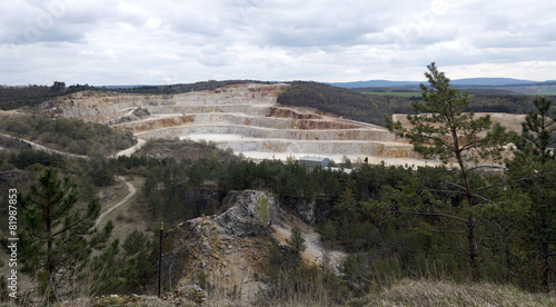 Limestone mine  Koneprusy  Czech republic