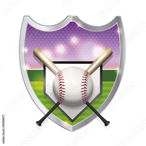 Baseball Emblem Illustration