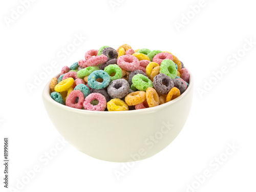 Morning colors bowl loops cereals