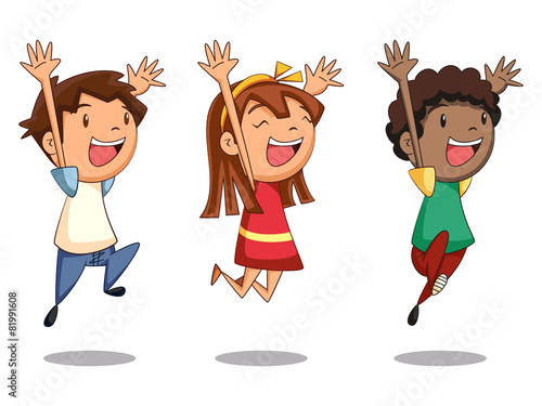 Children jumping