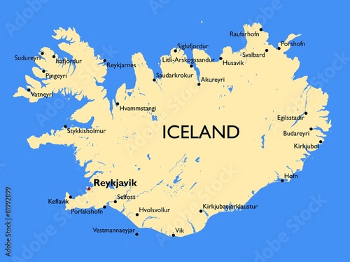 Iceland map