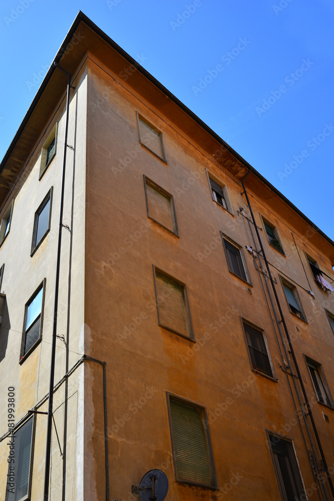 Facciata palazzo signorili, centro storico, Pisa
