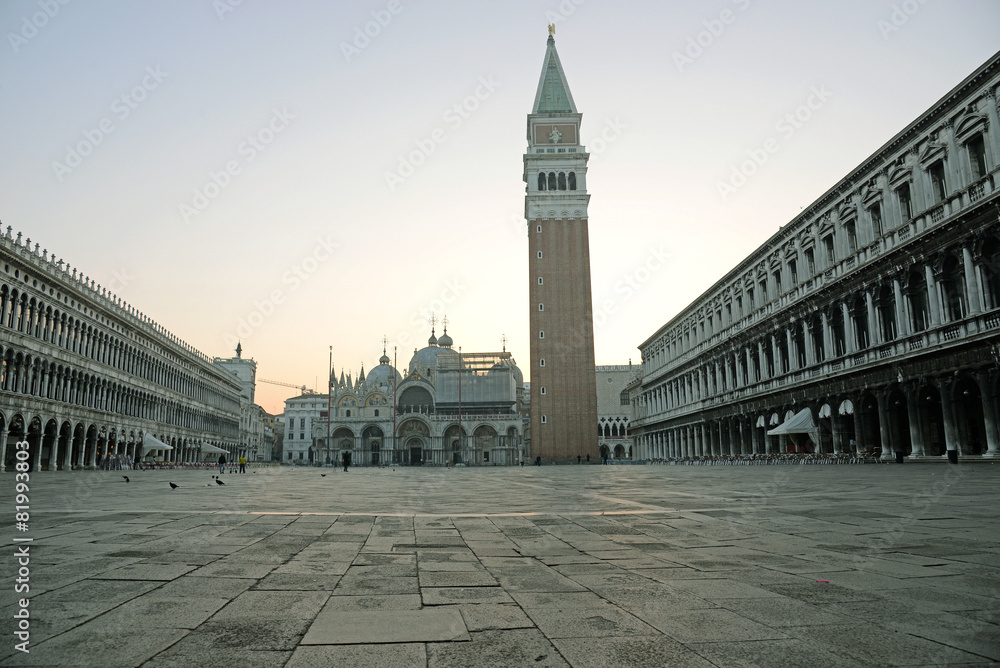 Piazza San Marco with Campanile, Venice, Italy