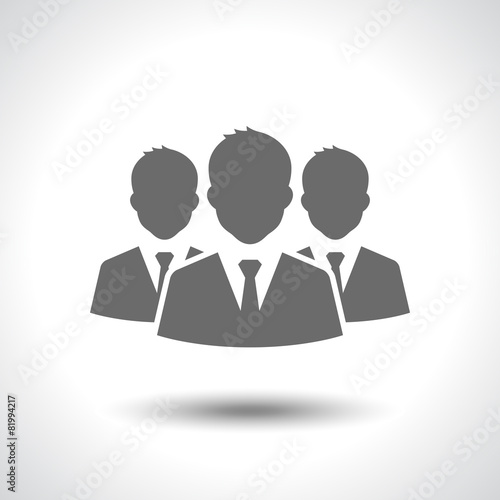 Business leader icon isolated on white background