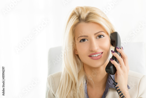 Businesswoman Phoning