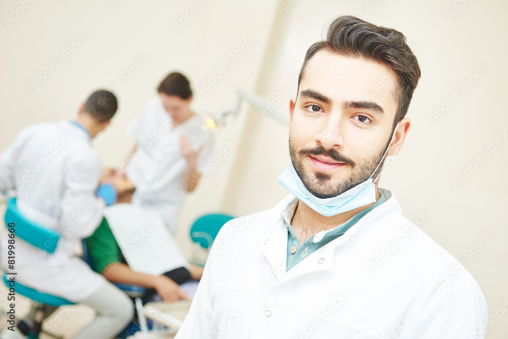 Fototapeta premium Young asian dentist doctor