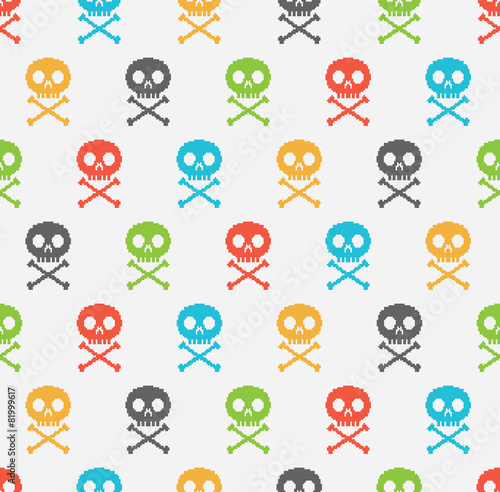 skull seamless background