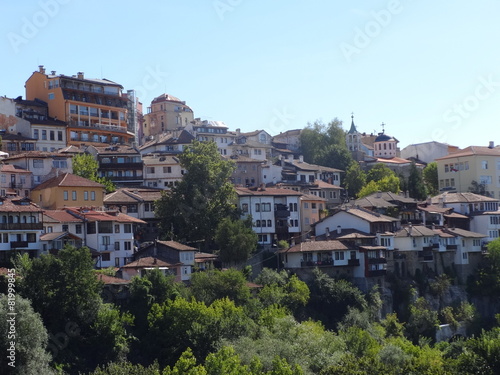 Bulgarian City Veliko Tarnovo View from Above