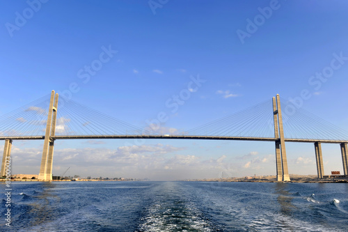 The Suez Canal Bridge, also known as the Shohada 25 January Brid © senai aksoy