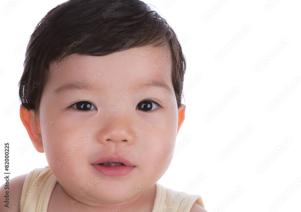 Portrait of a smiling boy isolated on white background Portrait of a smiling boy isolated on white background