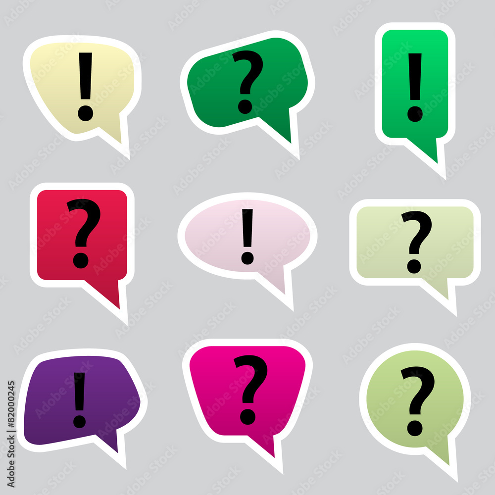 simple color speak bubbles with symbols icons eps10 simple color speak bubbles with symbols icons eps10