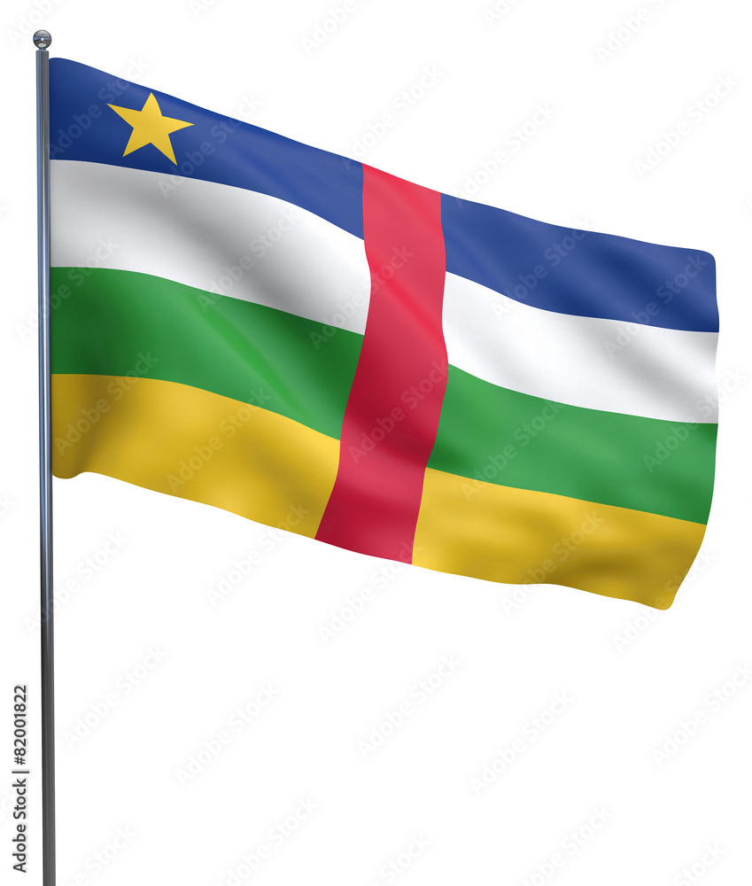 Obraz premium Central Africal Republic Flag Image