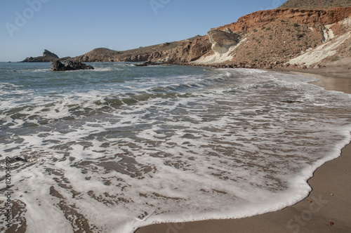 Playa de Cala Rajá en Cabo de Gata. Almería