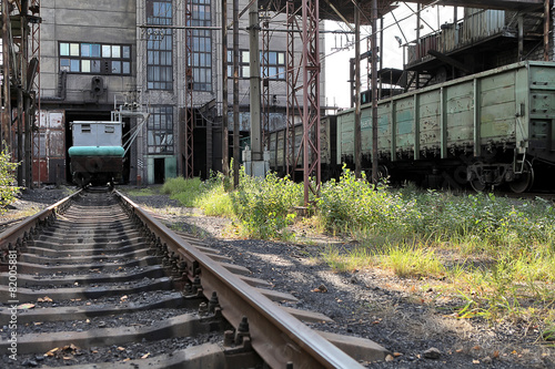 Installation for the coup (tipping) wagon (sometimes two) and sp photo