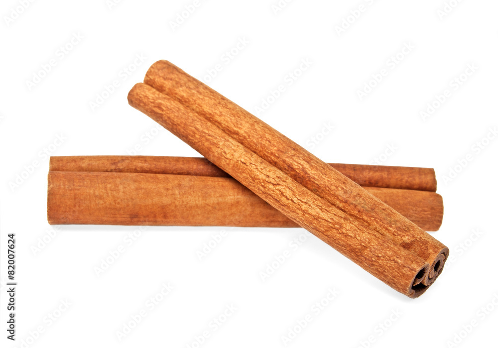 Cinnamon isolated on white background