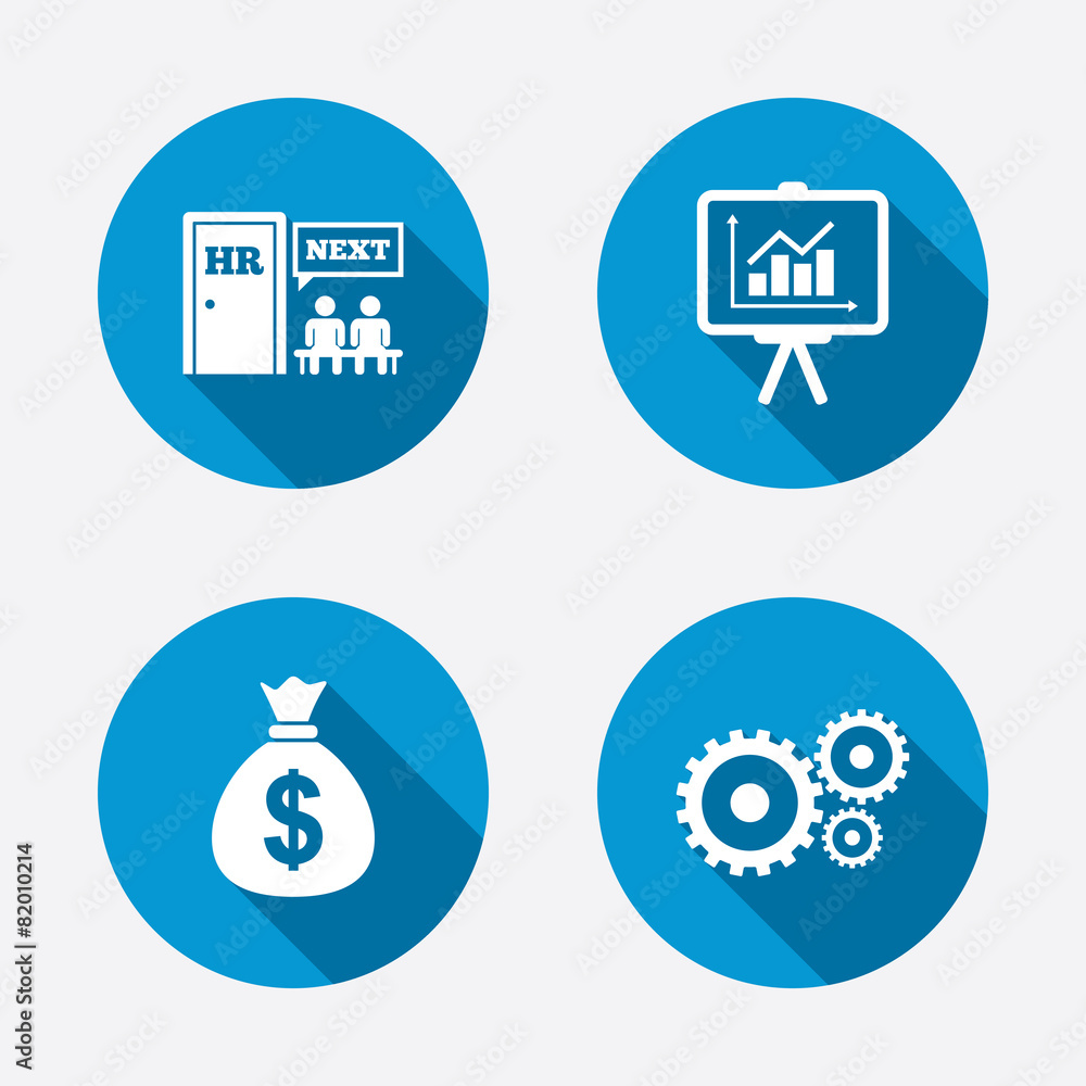 Human resources and Business. Presentation board Human resources and Business. Presentation board